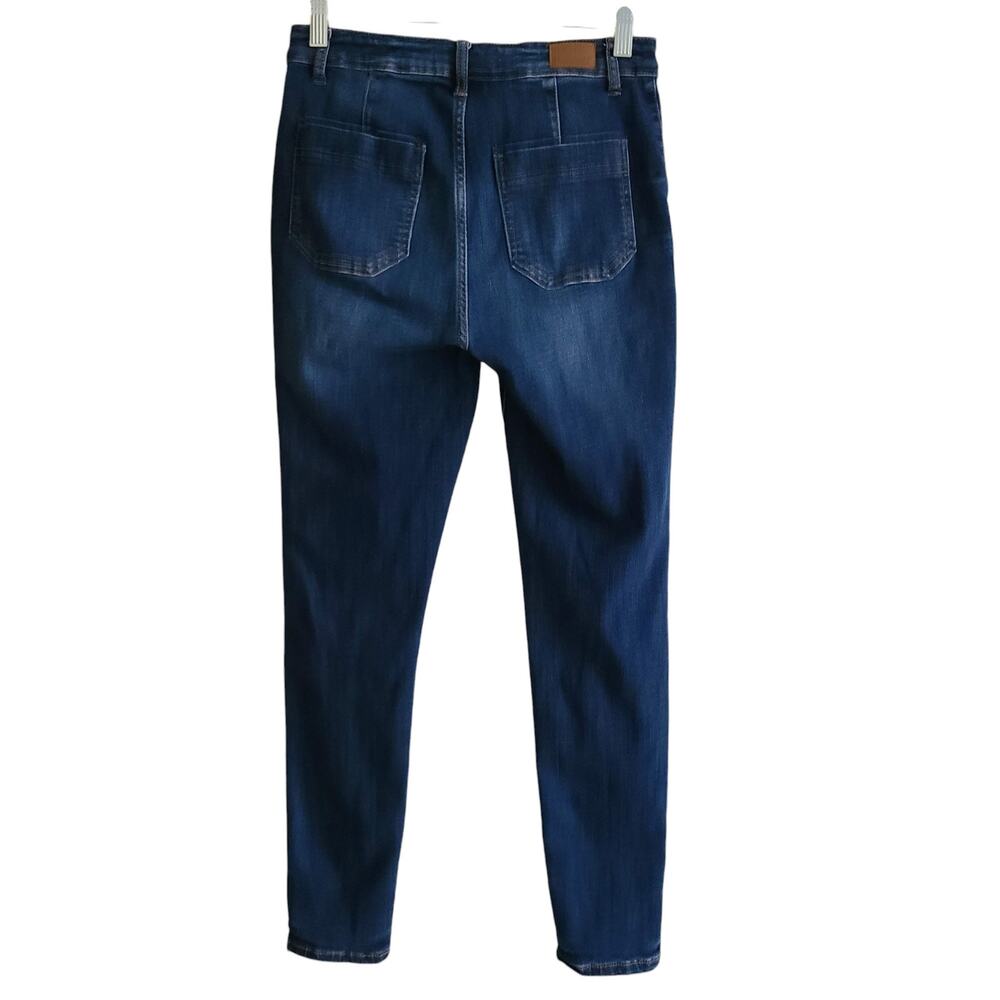 JUDY BLUE Skinny Fit Patch Pocket Stretch Button‎ Fly Jeans JB88134 Women's 9/29 - Picture 2 of 11